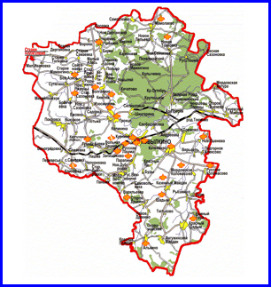 Карта Ковылкинского муниципального района
